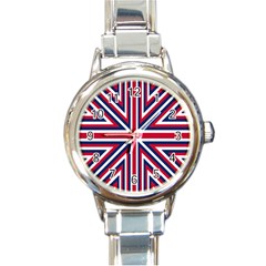 Alternatively Mega British America Round Italian Charm Watch by Mariart