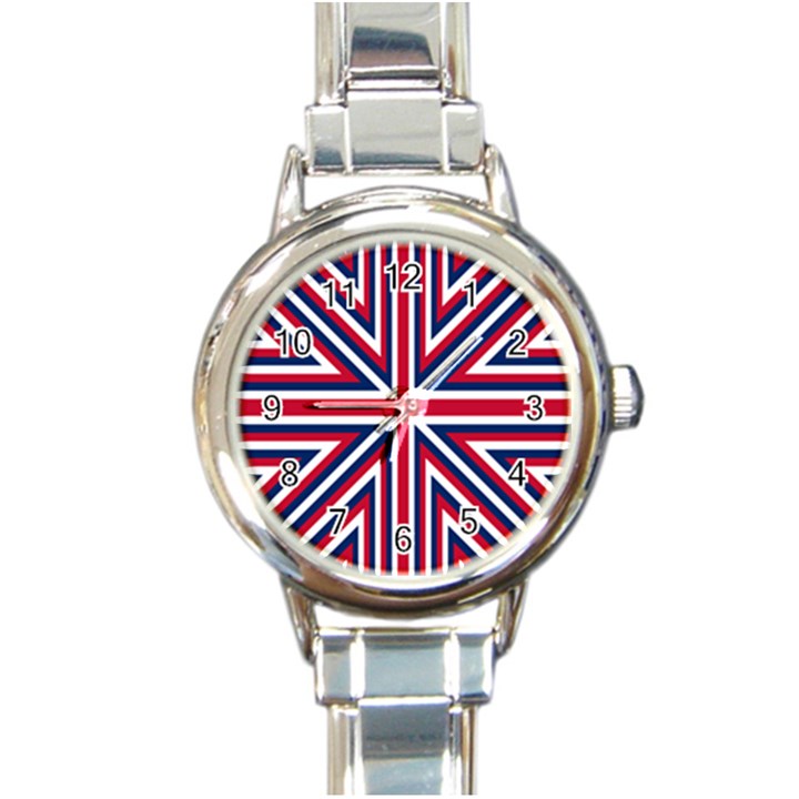 Alternatively Mega British America Round Italian Charm Watch