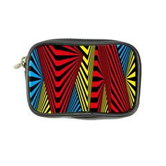 Door Pattern Line Abstract Illustration Waves Wave Chevron Red Blue Yellow Black Coin Purse by Mariart