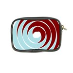 Double Spiral Thick Lines Blue Red Coin Purse Back