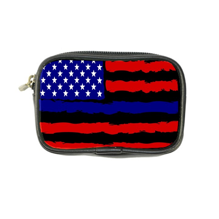 Flag American Line Star Red Blue White Black Beauty Coin Purse