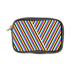 Lines Chevron Yellow Pink Blue Black White Cute Coin Purse by Mariart