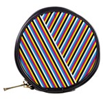 Lines Chevron Yellow Pink Blue Black White Cute Mini Makeup Bags Back