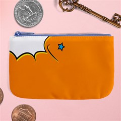 Star Line Orange Green Simple Beauty Cute Large Coin Purse by Mariart