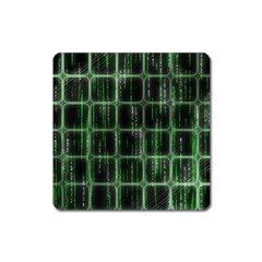 Matrix Earth Global International Square Magnet by Nexatart