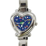 Back to School Heart Italian Charm Watch Front