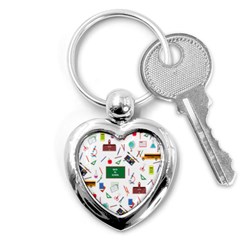 Back To School Key Chains (heart)  by Valentinaart