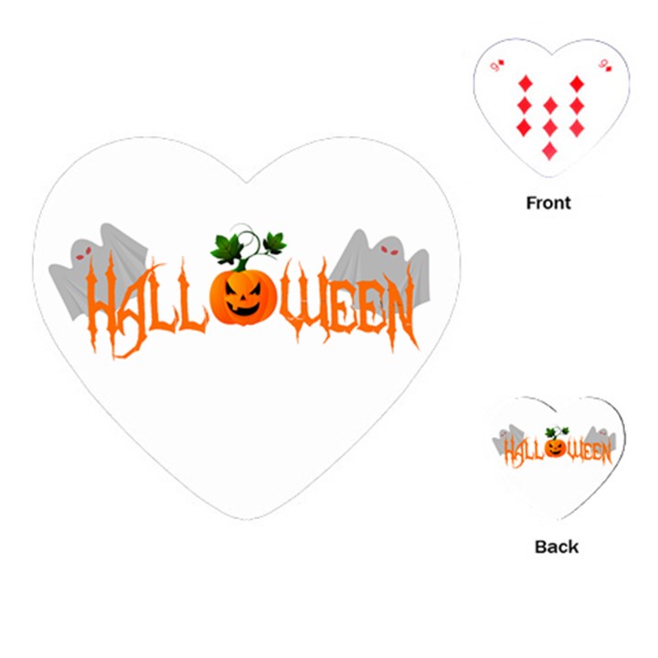 Halloween Playing Cards (Heart) 