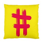 Fun Ain t Gone Fence Sign Red Yellow Flag Standard Cushion Case (Two Sides) Back