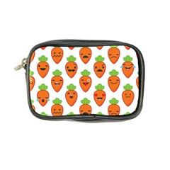 Seamless Background Carrots Emotions Illustration Face Smile Cry Cute Orange Coin Purse by Mariart