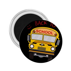 Back To School - School Bus 2 25  Magnets by Valentinaart