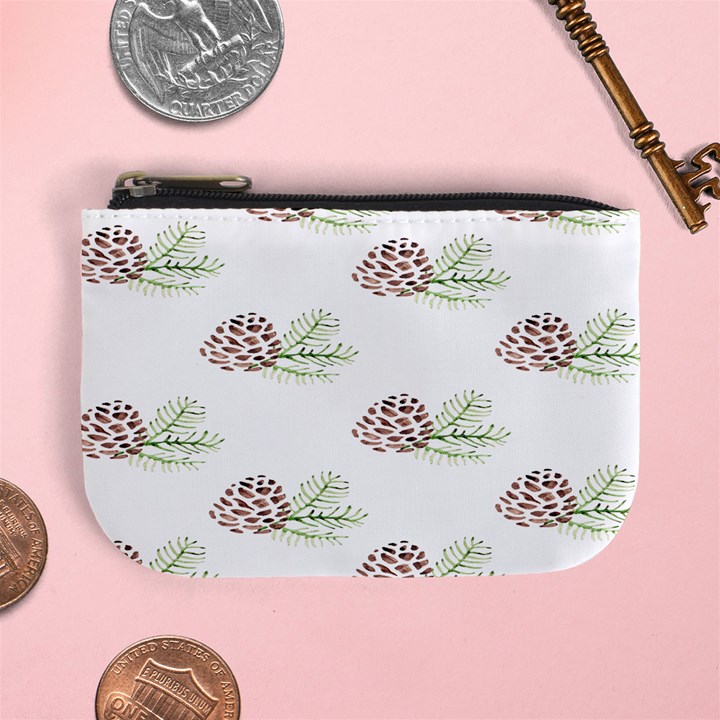 Pinecone Pattern Mini Coin Purses