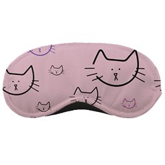 Cat Pattern Face Smile Cute Animals Beauty Sleeping Masks by Mariart