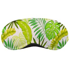 Amazon Forest Natural Green Yellow Leaf Sleeping Masks by Mariart