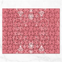 Flower Floral Leaf Pink Star Sunflower Rectangular Jigsaw Puzzl by Mariart