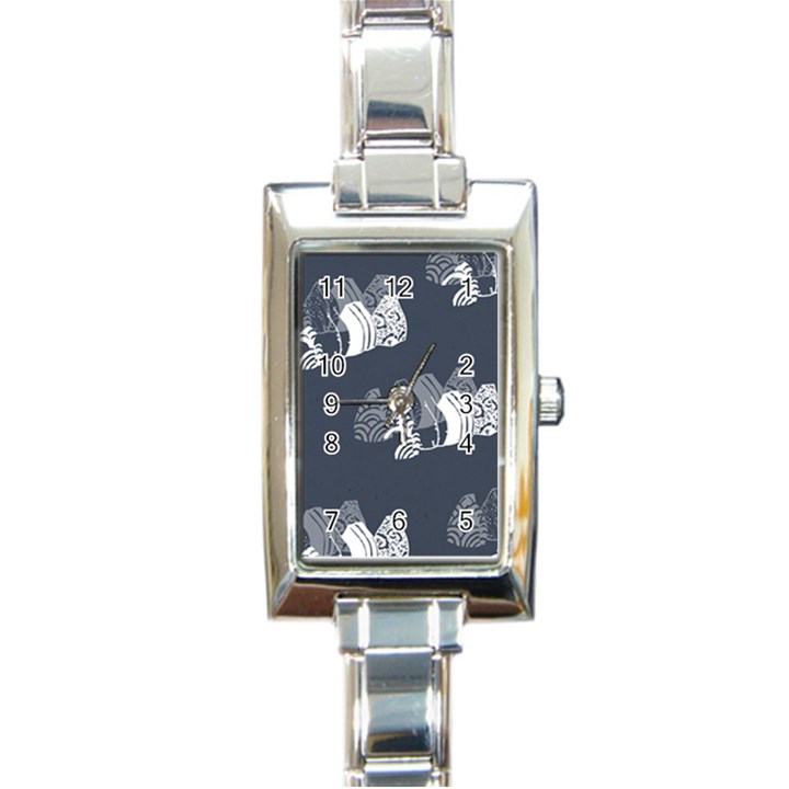 Japan Food Sashimi Rectangle Italian Charm Watch