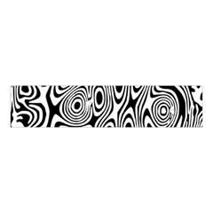 Psychedelic Zebra Black White Velvet Scrunchie by Mariart