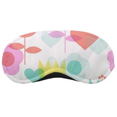 Tulip Lotus Sunflower Flower Floral Staer Love Pink Red Blue Green Sleeping Masks by Mariart