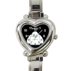 Yeti Heart Italian Charm Watch by Valentinaart