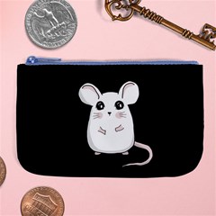 Cute Mouse Large Coin Purse by Valentinaart