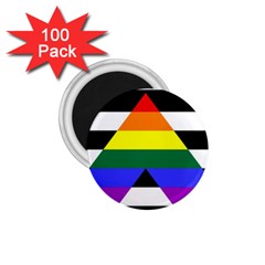 Straight Ally Flag 1 75  Magnets (100 Pack)  by Valentinaart