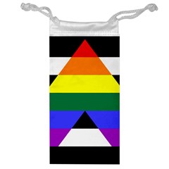 Straight Ally Flag Jewelry Bag by Valentinaart