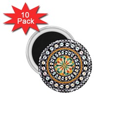 High Contrast Mandala 1 75  Magnets (10 Pack)  by linceazul