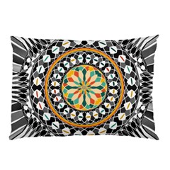 High Contrast Mandala Pillow Case by linceazul