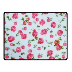 Lovely Roses  Fleece Blanket (small) by GabriellaDavid