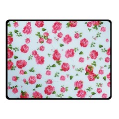 Lovely Roses  Double Sided Fleece Blanket (small)  by GabriellaDavid