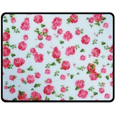 Lovely Roses  Double Sided Fleece Blanket (medium)  by GabriellaDavid