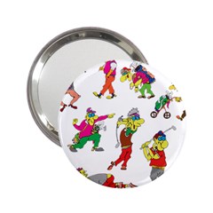 Golfers Athletes 2 25  Handbag Mirrors by Nexatart