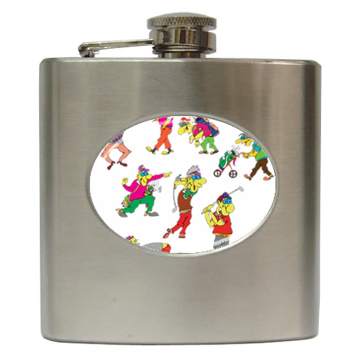 Golfers Athletes Hip Flask (6 oz)