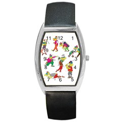 Golfers Athletes Barrel Style Metal Watch by Nexatart