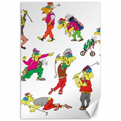 Golfers Athletes Canvas 12  X 18   by Nexatart