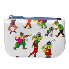 Golfers Athletes Large Coin Purse by Nexatart