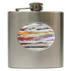 Imagesart Li Photo 27 06 2017, 8 10 22 Am Cara Azul Hip Flask (6 Oz) by MaryIllustrations