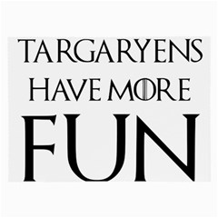  Targaryens Have More Fun - Blondes Have More Fun Black Large Glasses Cloth by PodArtist