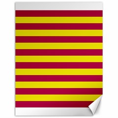 Red & Yellow Stripesi Canvas 12  X 16   by norastpatrick