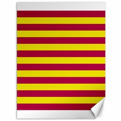 Red & Yellow Stripesi Canvas 36  X 48   by norastpatrick