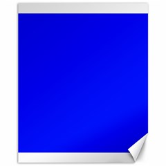 Blue! Blue! Blue! Canvas 11  X 14   by norastpatrick