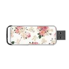 Pink And White Flowers  Portable Usb Flash (two Sides) by MaryIllustrations