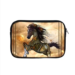 Steampunk, Wonderful Steampunk Horse With Clocks And Gears, Golden Design Apple Macbook Pro 15  Zipper Case by FantasyWorld7