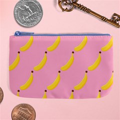 Banana Fruit Yellow Pink Large Coin Purse by Mariart