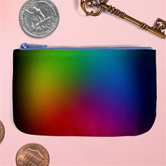 Bright Lines Resolution Image Wallpaper Rainbow Large Coin Purse by Mariart