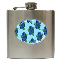 Fruit Nordic Grapes Green Blue Hip Flask (6 Oz) by Mariart