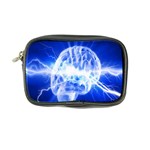 Lightning Brain Blue Coin Purse Front