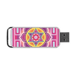 Kali Yantra Inverted Rainbow Portable Usb Flash (one Side) by Mariart