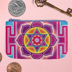 Kali Yantra Inverted Rainbow Large Coin Purse by Mariart