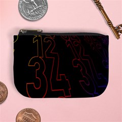 Neon Number Mini Coin Purses by Mariart